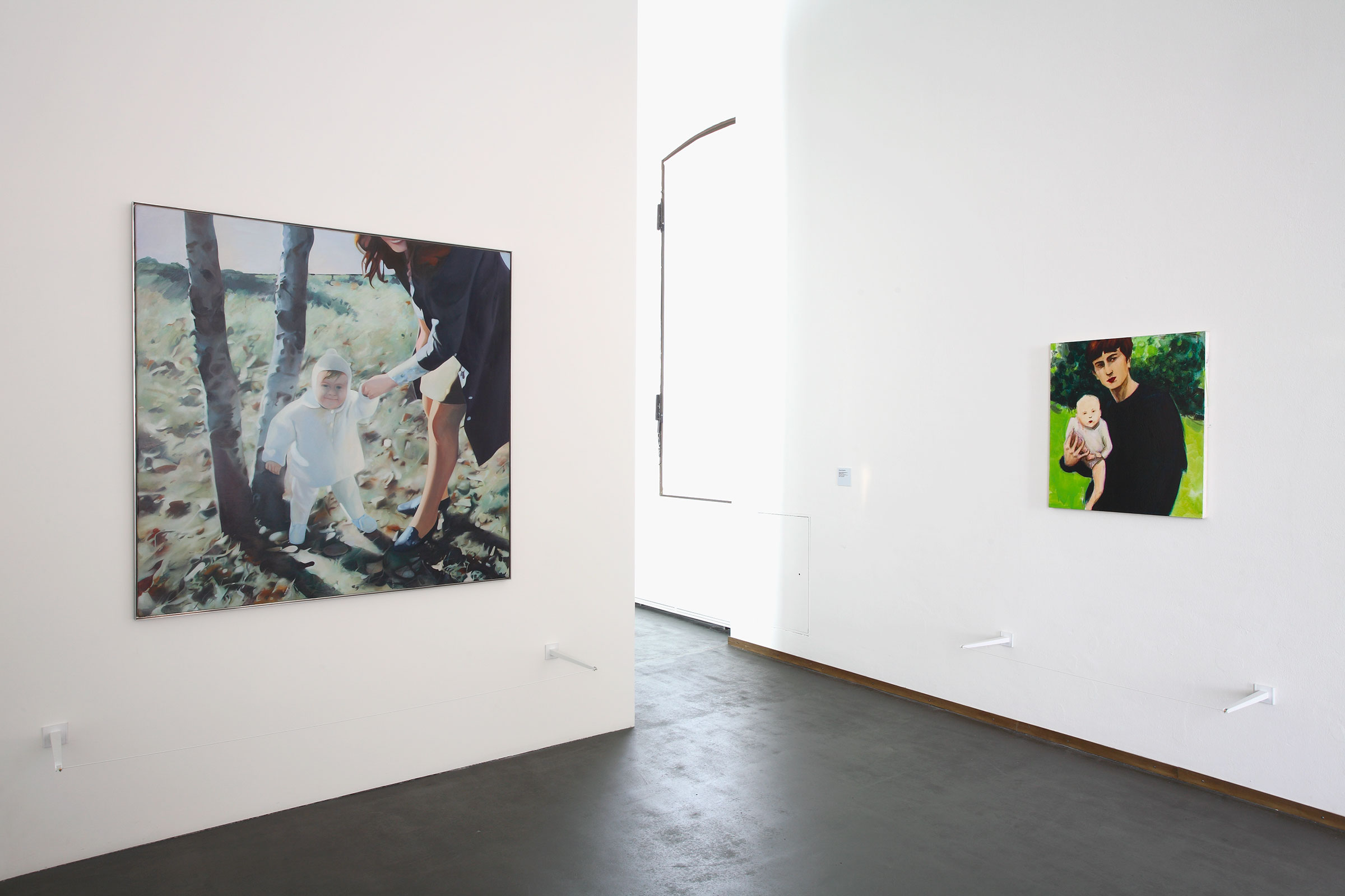 Richard Hamilton, Mother and Child, 1984-1985; Elizabeth Peyton, Mendips, 1963